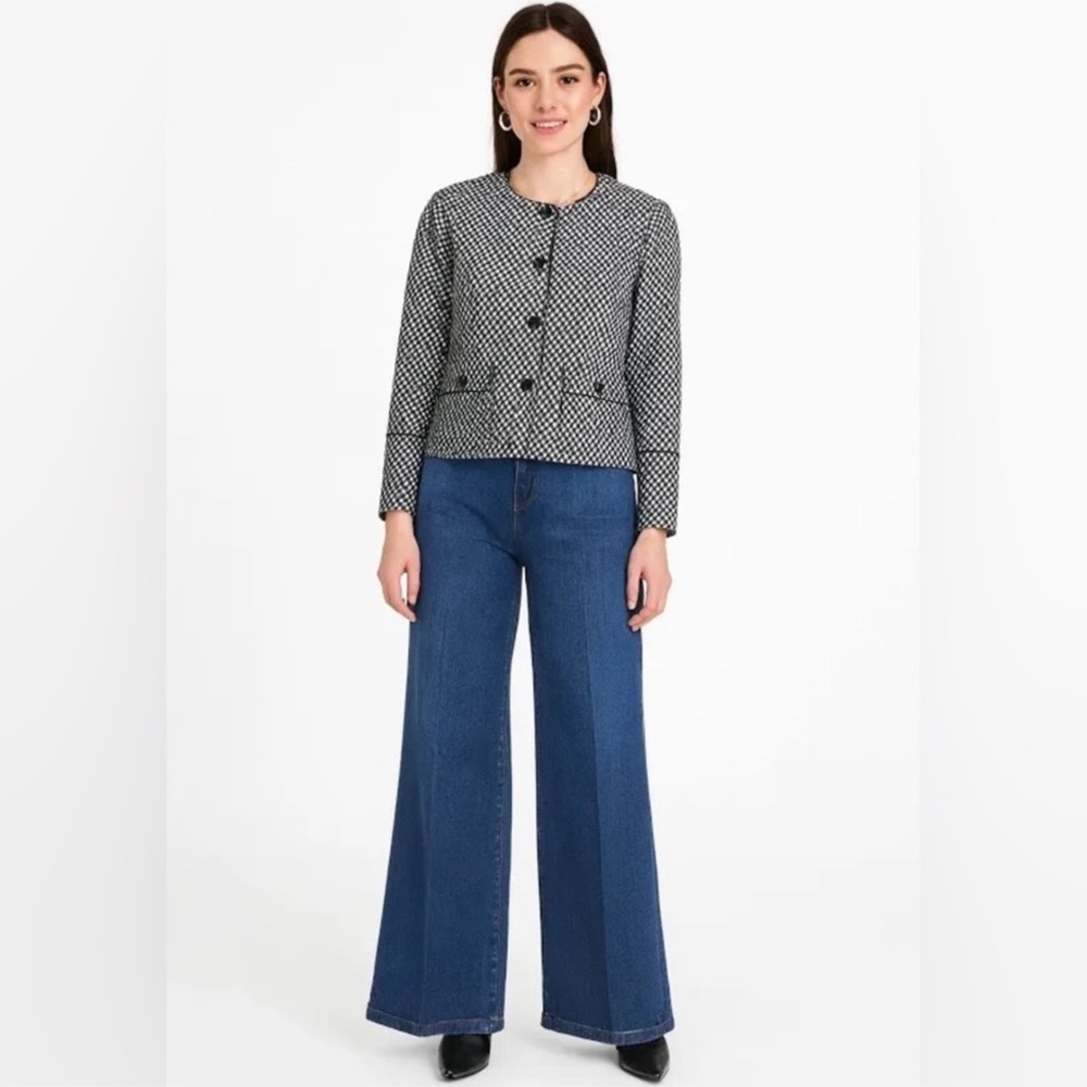 SPANX Ponte Plaid Jacquard Lady Jacket - Picture 16 of 16